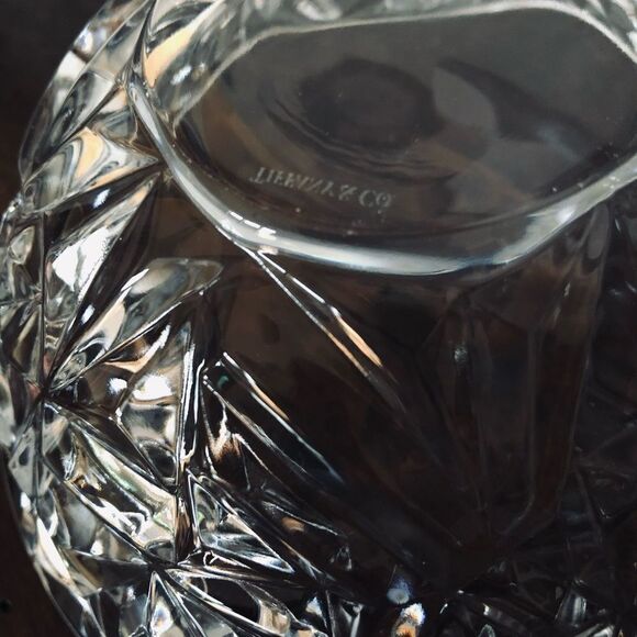 Tiffany & Co. Crystal Star Pattern Candy Dish Bowl - Picture 4 of 5